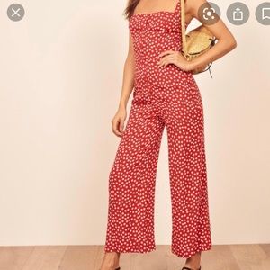 Reformation Della Jumpsuit Florette Print NWT sz6